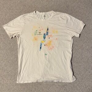 Imogene + Willie x LiveWire EV Motorcycles White Lighting Bolt Tee Vintage White